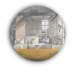 Orizzonte 1500 Silver Round Mirror by Disain1971