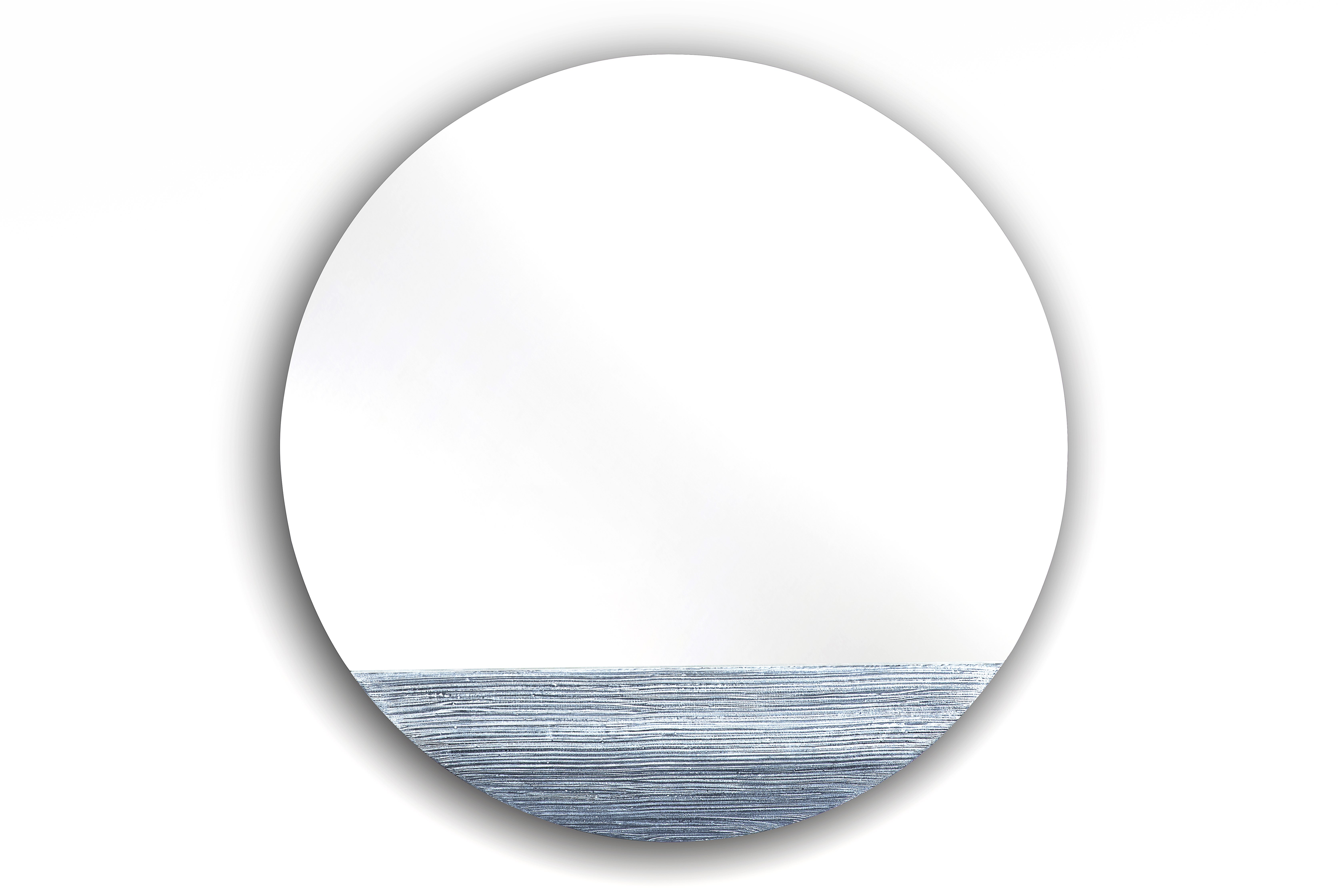 Orizzonte 1500 Silver Round Mirror by Disain1971