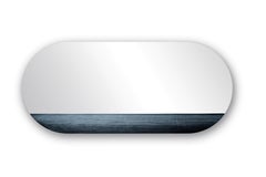 Orizzonte 55120 Silver Oval Mirror by Disain1971