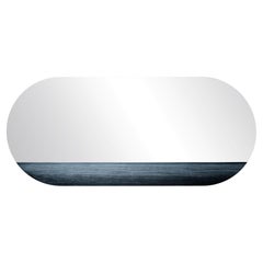 Orizzonte 55120 Silver Oval Mirror by Disain1971