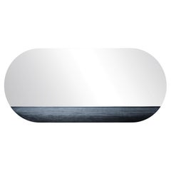 Orizzonte 70160 Long Silver Oval Mirror by Disain1971