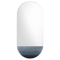 Orizzonte 70160 Short Silver Oval Mirror by Disain1971