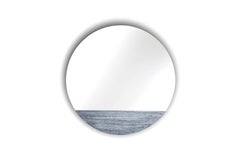 Orizzonte 900 Silver Round Mirror by Disain1971