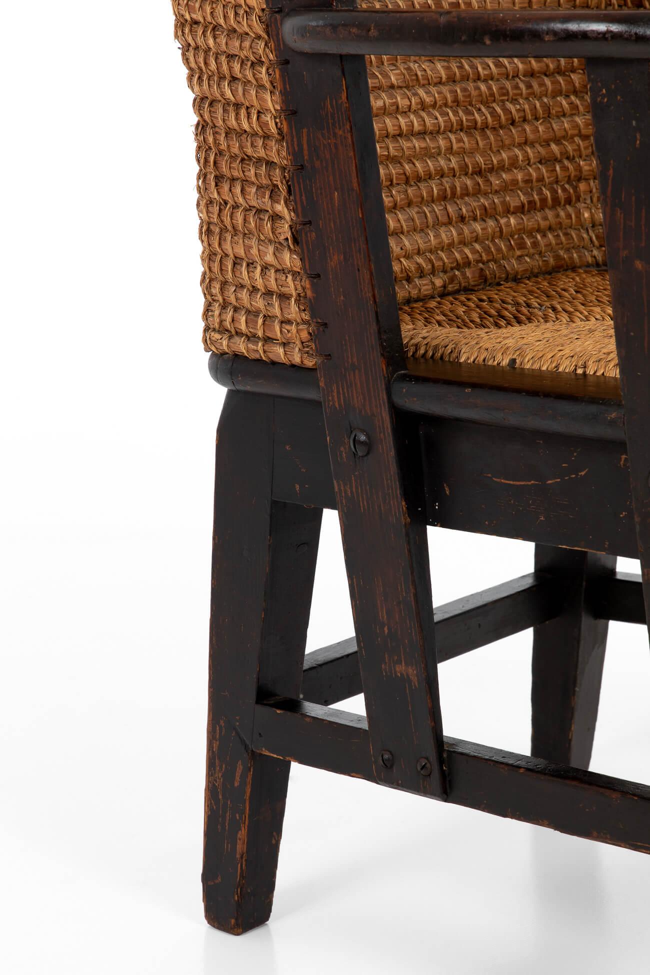 Orkney Chair in Stained Scottish Pine, circa 1900 4
