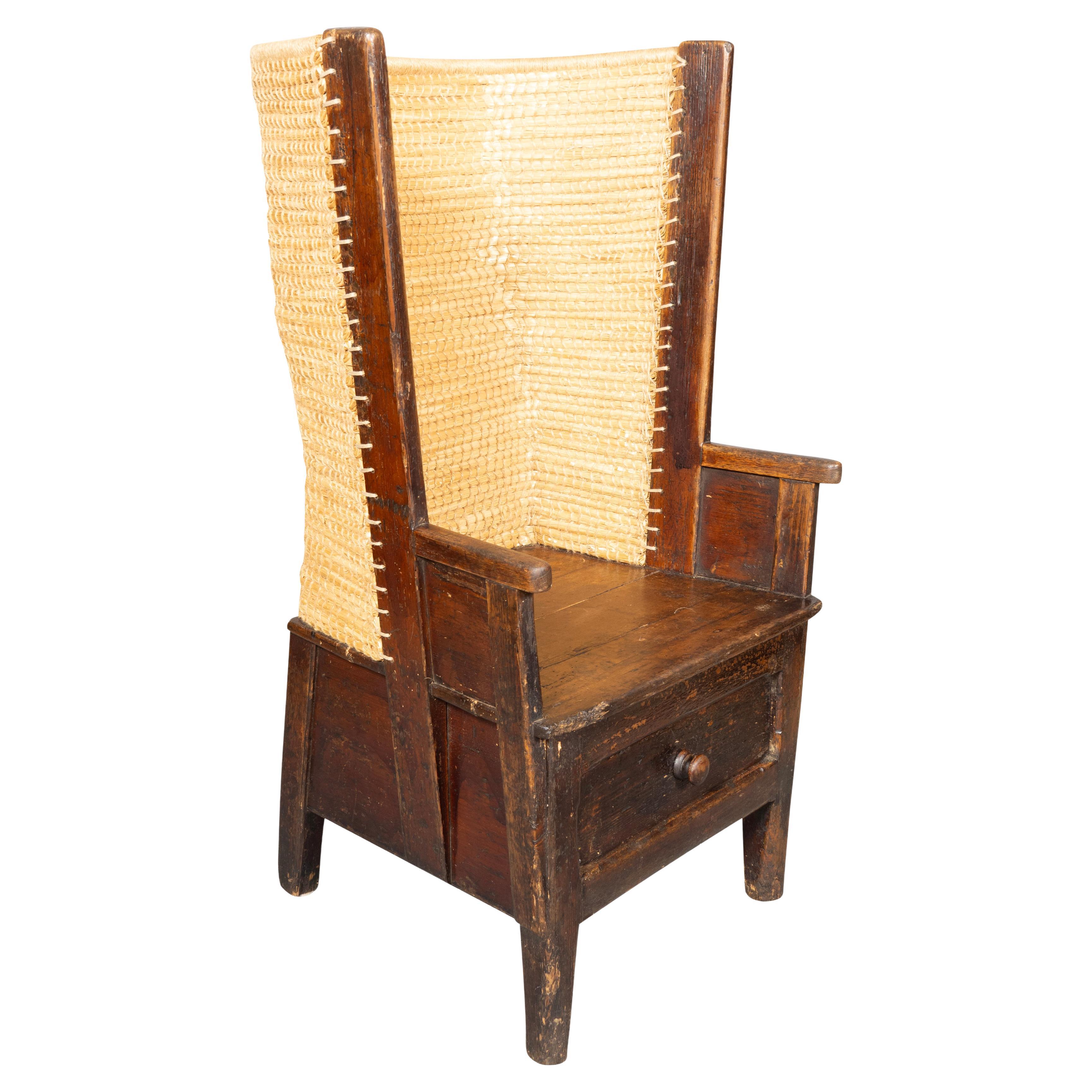 Orkney Island Pine Wingback Armchair