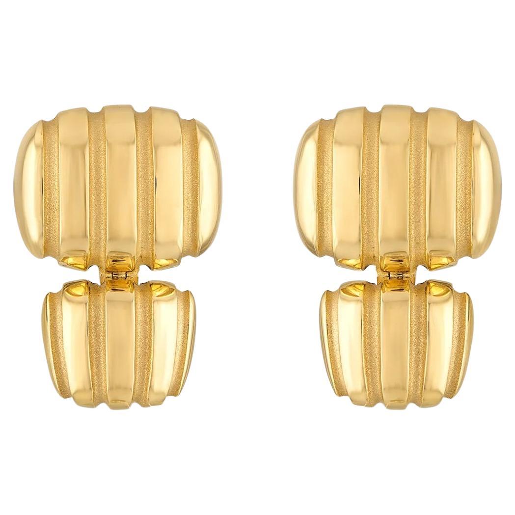 Orla Double Cushion Earrings For Sale