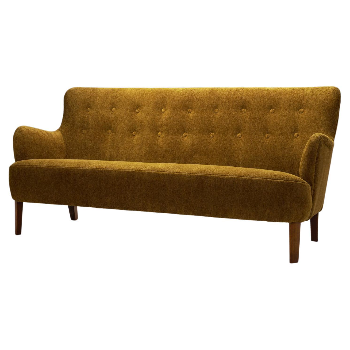 Orla Mølgaard-Nielsen 3-Seat Sofa for Fritz Hansen, Denmark 1940s For Sale