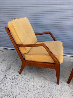 Orla Molgaard-Nielsen Danish Lounge Chair and Ottoman
