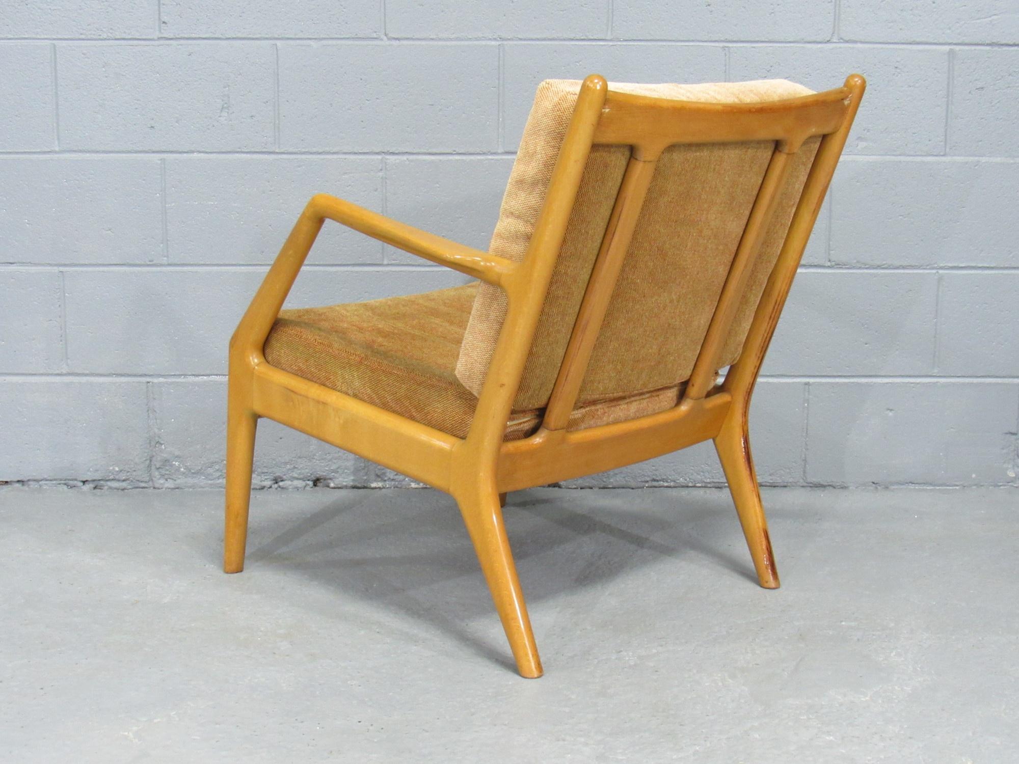 Orla Molgaard Nielsen for France & Daverkosen Beech Lounge Chair, Denmark, 1950 For Sale 2