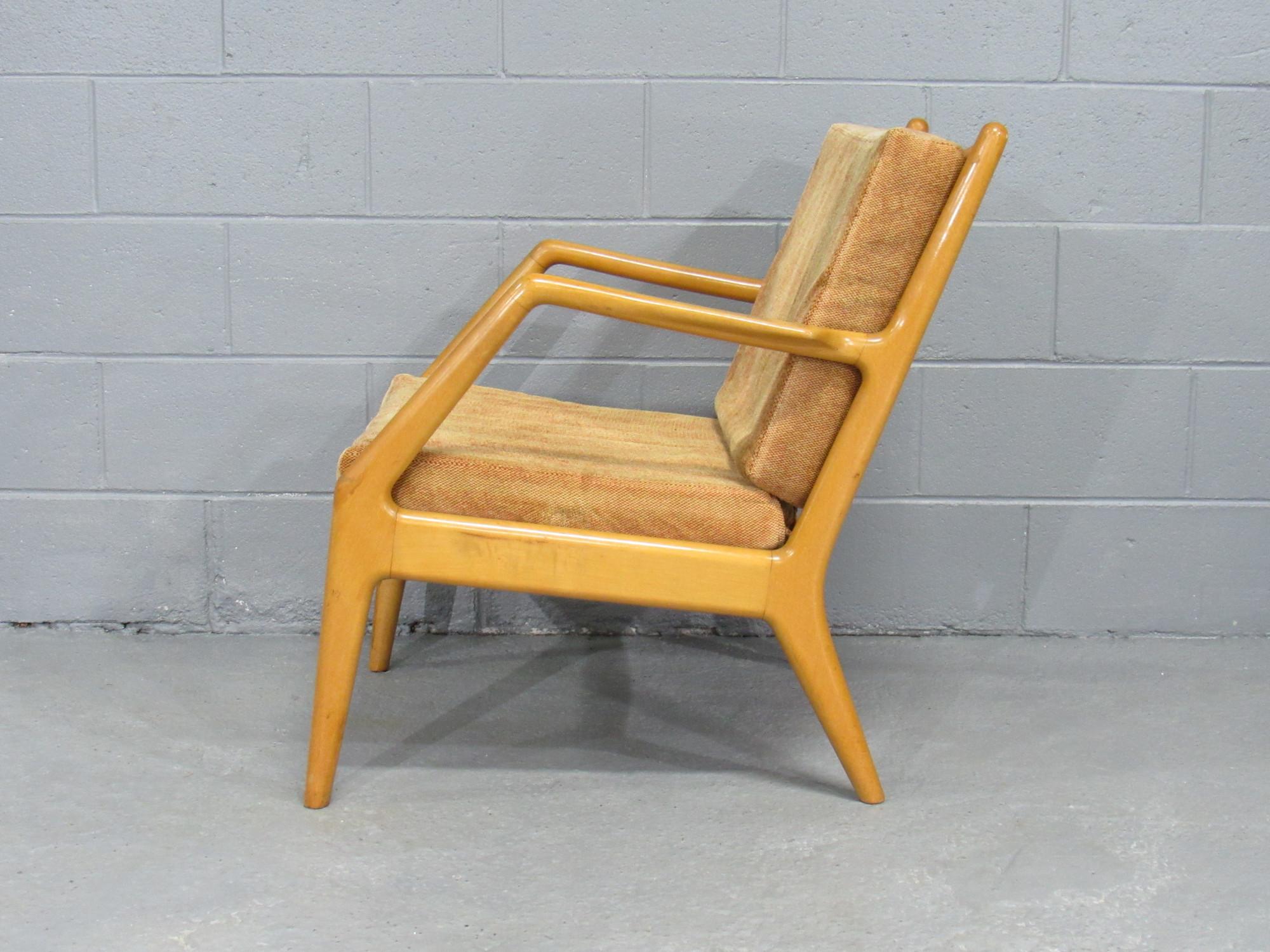 Orla Molgaard Nielsen for France & Daverkosen Beech Lounge Chair, Denmark For Sale 2