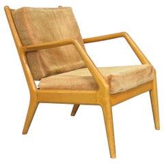 Vintage Orla Molgaard Nielsen for France & Daverkosen Beech Lounge Chair, Denmark