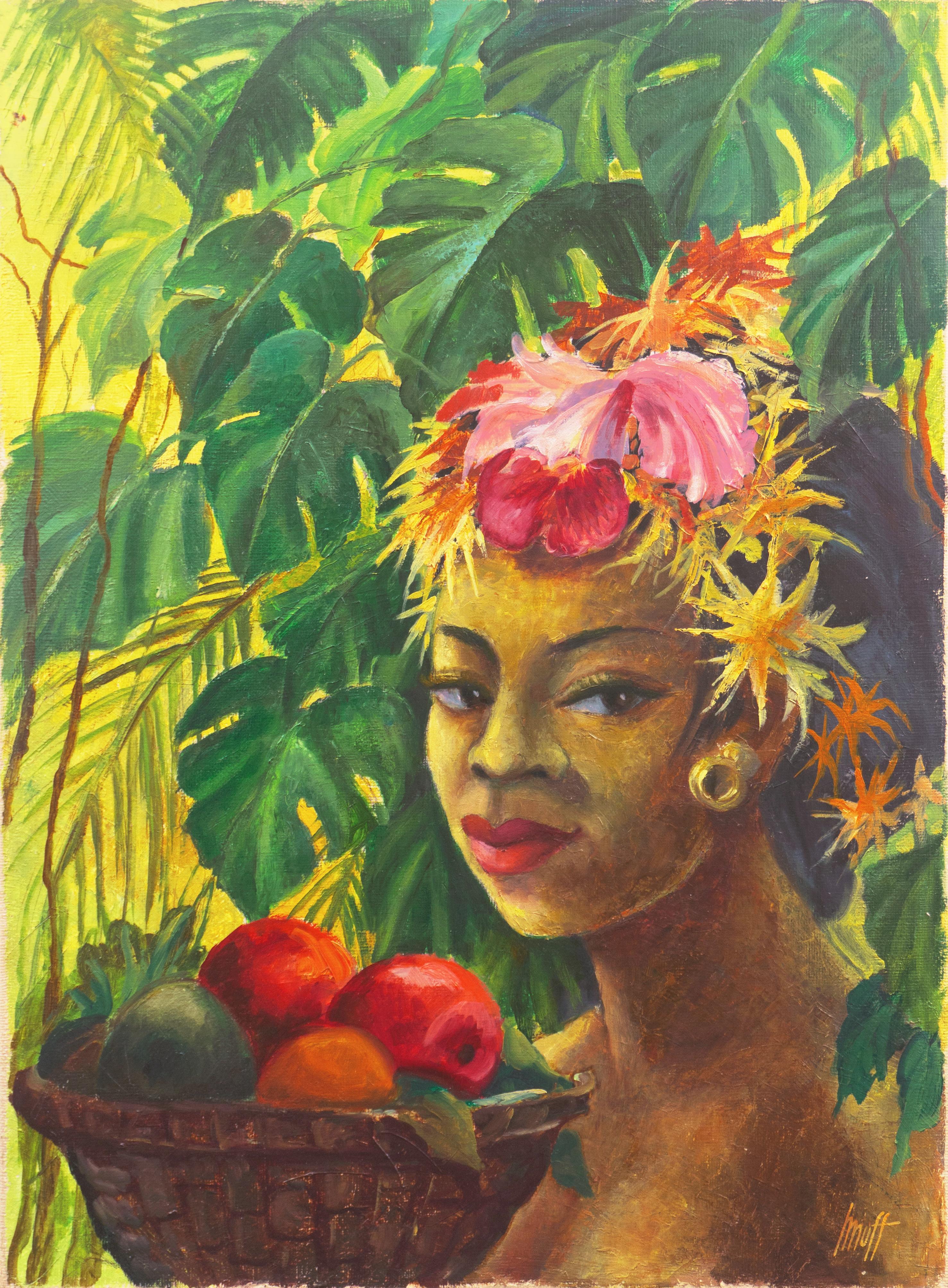 „Tropische Dschungelfrau“, polynesische figurale Figur, Pazifische Inseln, Weimarer Republik