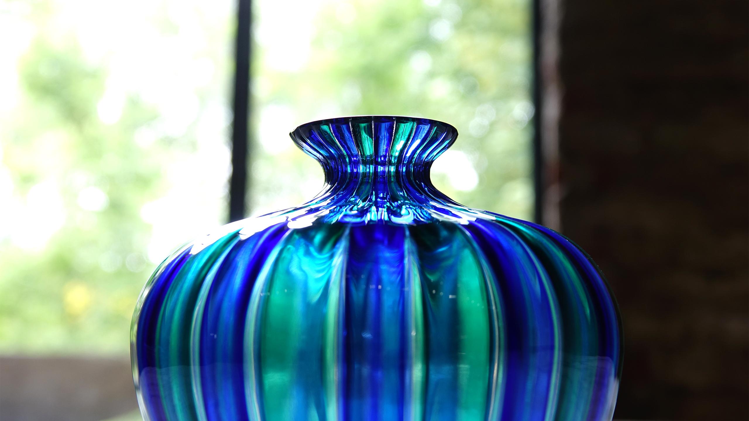 Orland Zennaro Murano Glass Vase, Italy, 1960 In Good Condition In Munster, NRW