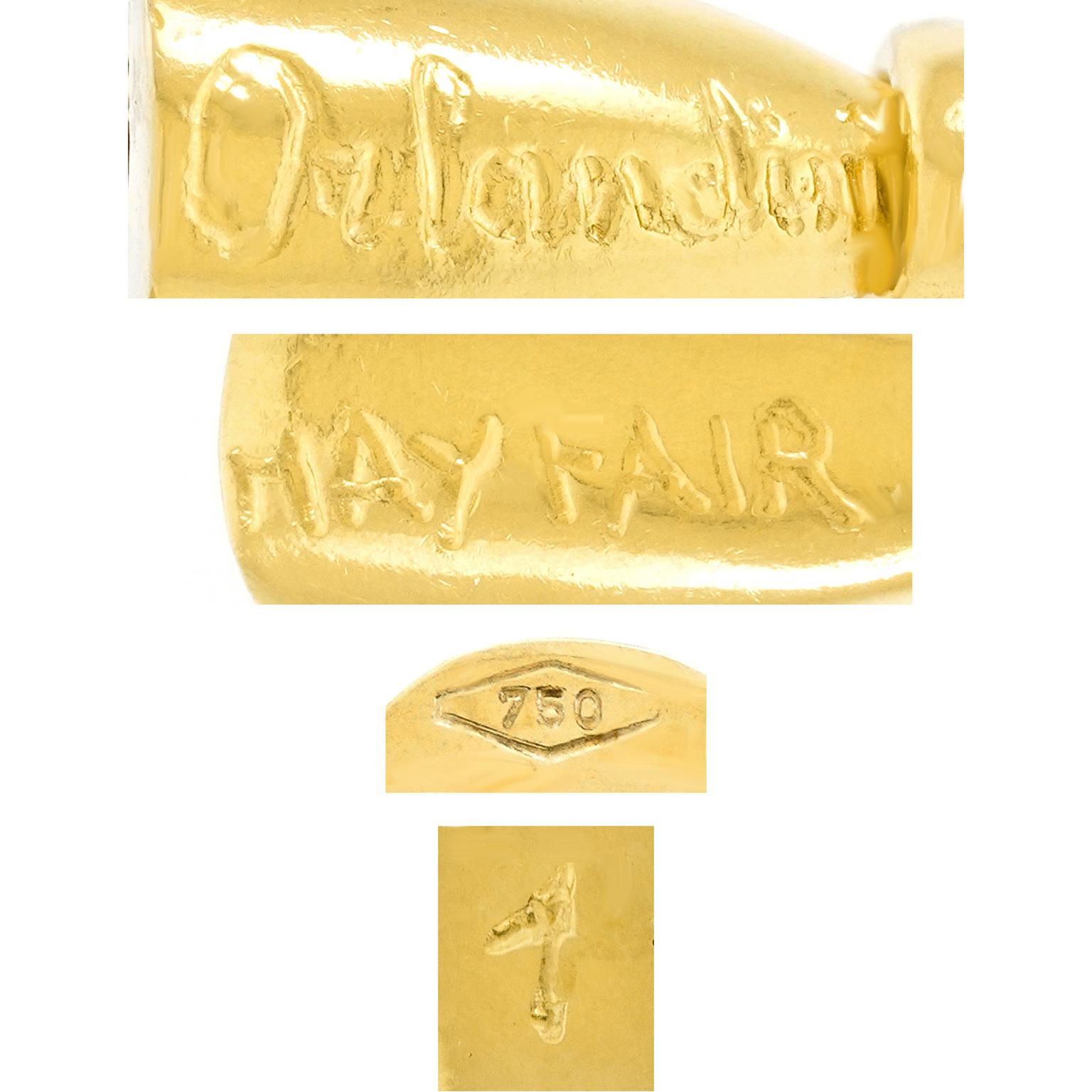 Orlandini Collier hypermoderne en or en vente 1