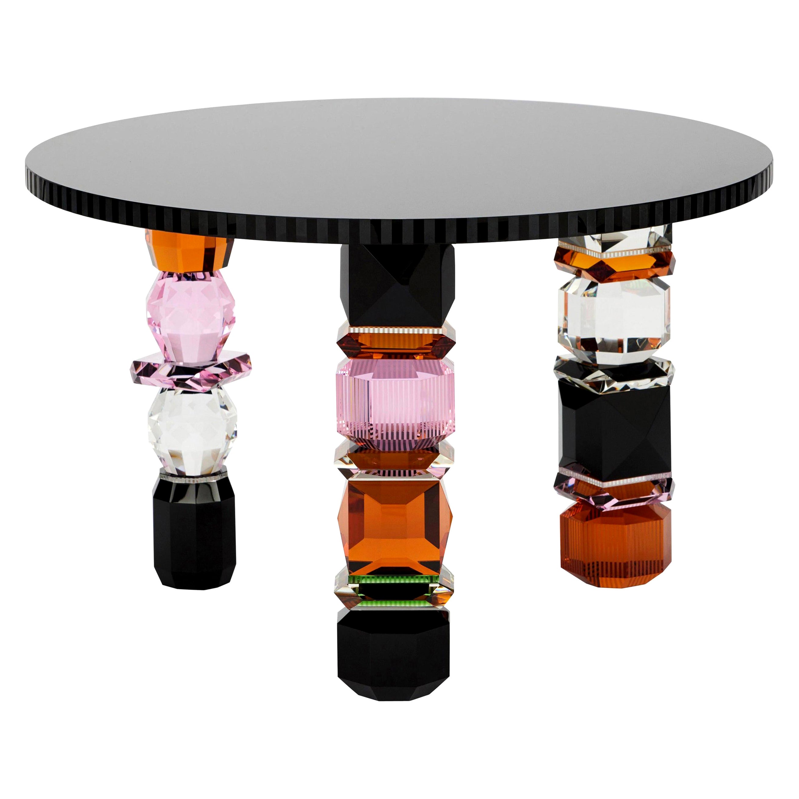 Orlando Contemporary Crystal Table For Sale