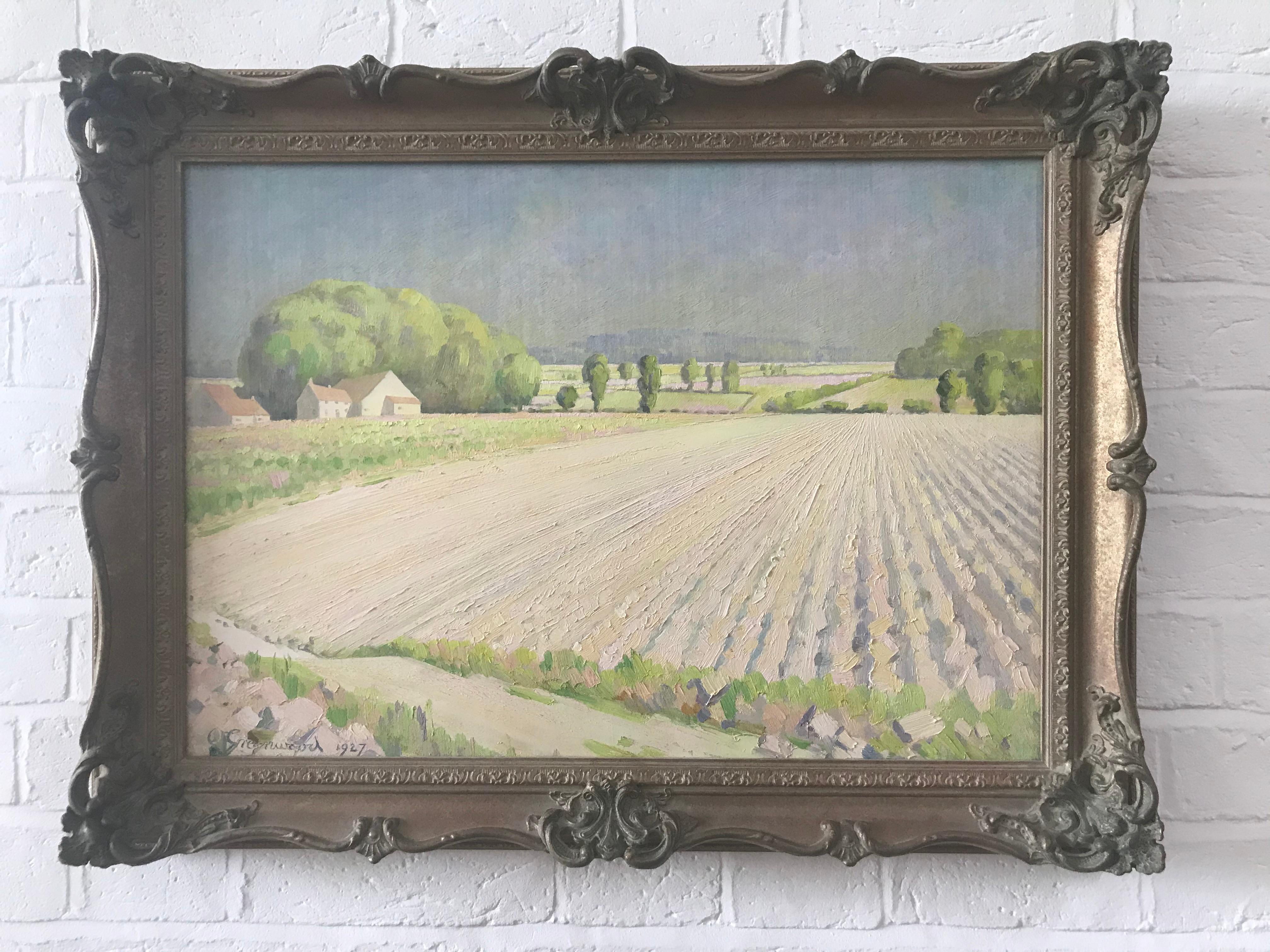 Orlando Greenwood, French impressionist landscape For Sale 1
