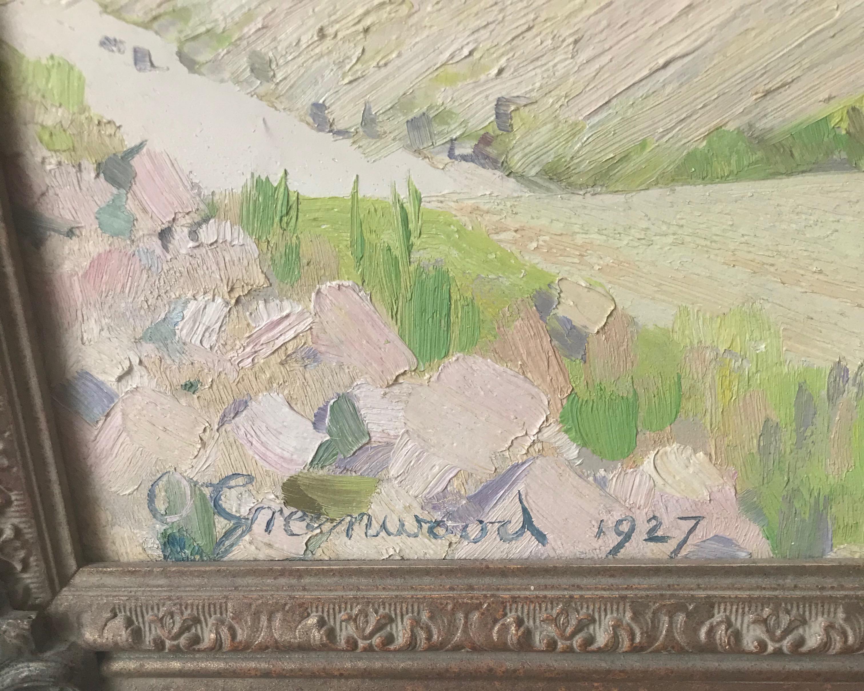 Orlando Greenwood, French impressionist landscape For Sale 2
