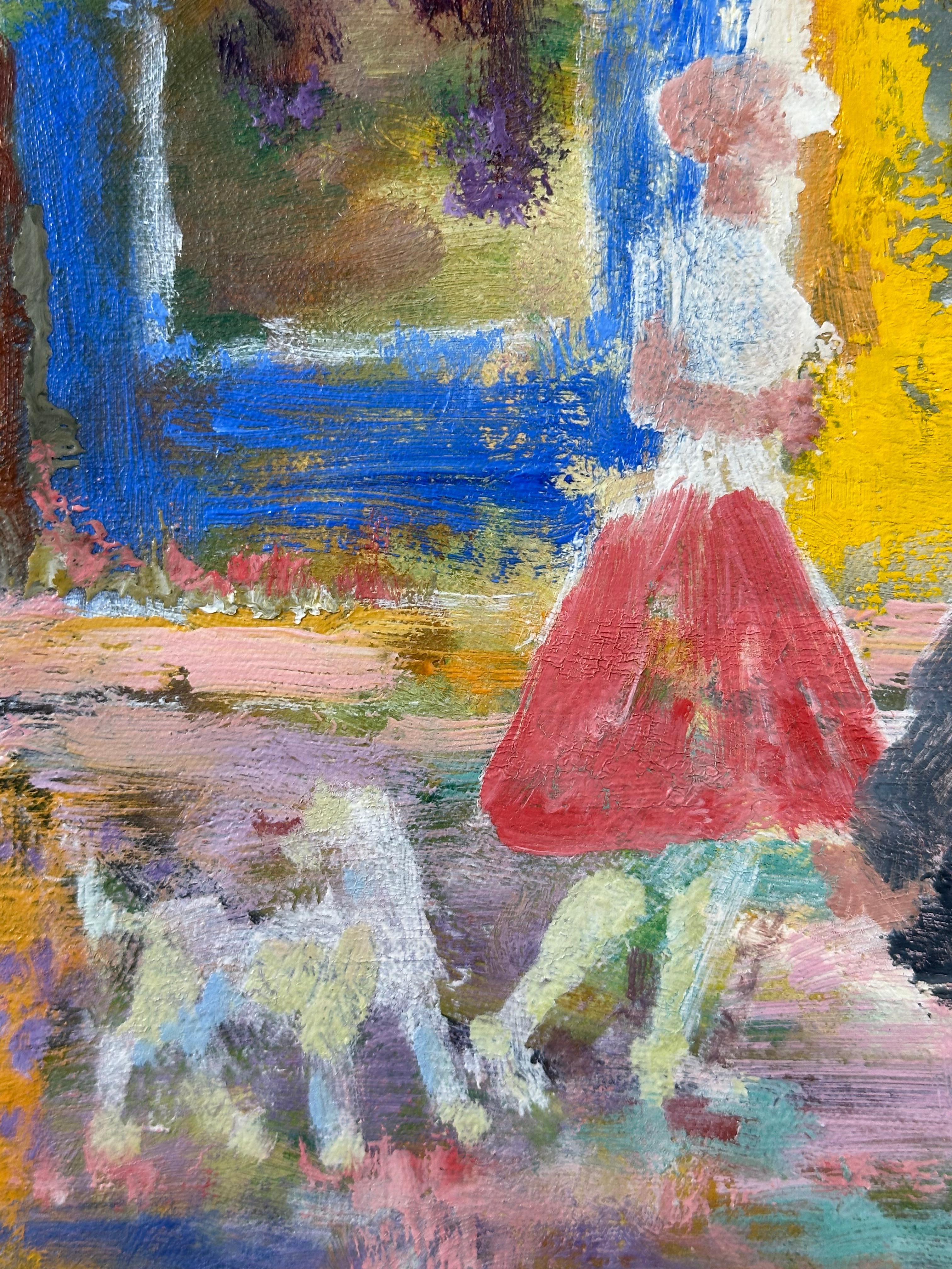 Orlando Greenwood (1892-1989). Il Conclave, 1940 circa. Olio su tela, 26 x 30 pollici; 34 x 38 pollici incorniciato. Timbro di vendita immobiliare sul retro. 

L'ultima foto dell'inserzione è un esempio del francobollo della vendita immobiliare di