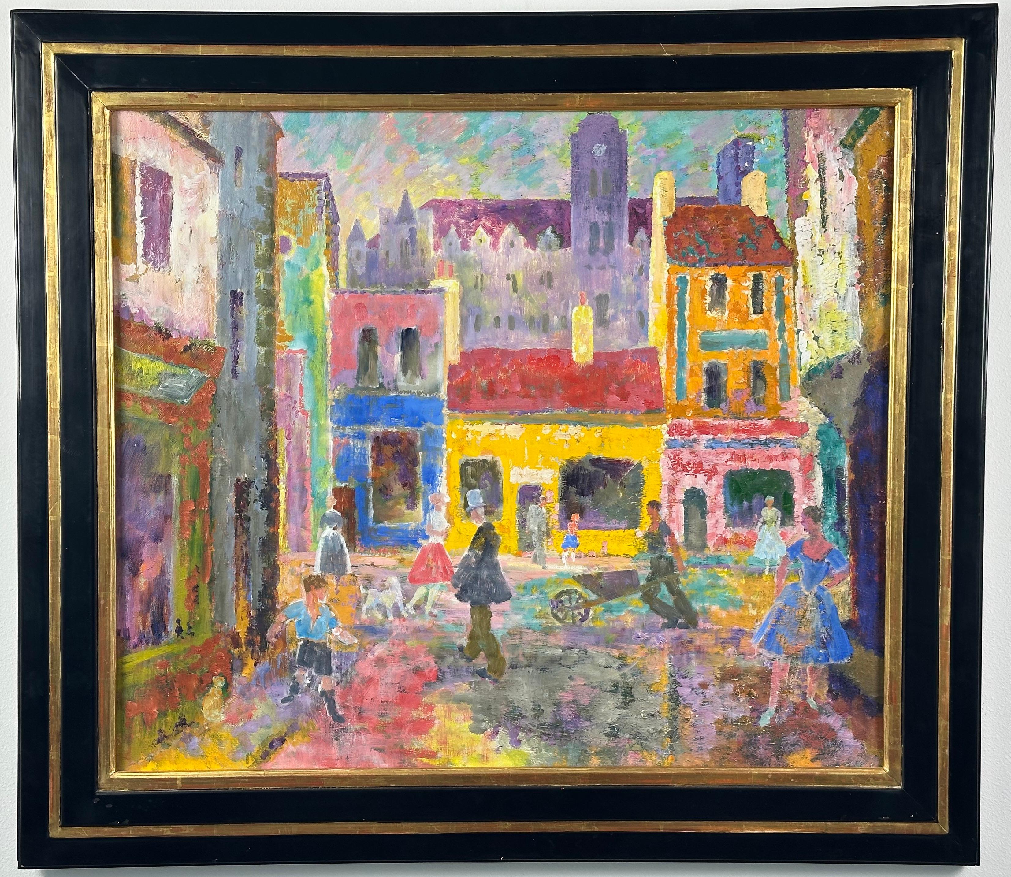 Landscape Painting di Orlando Greenwood - Il Conclave (Scena di strada francese)