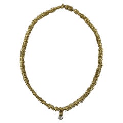 Orlandini Halskette aus 18 Karat Gelbgold mit Diamanten