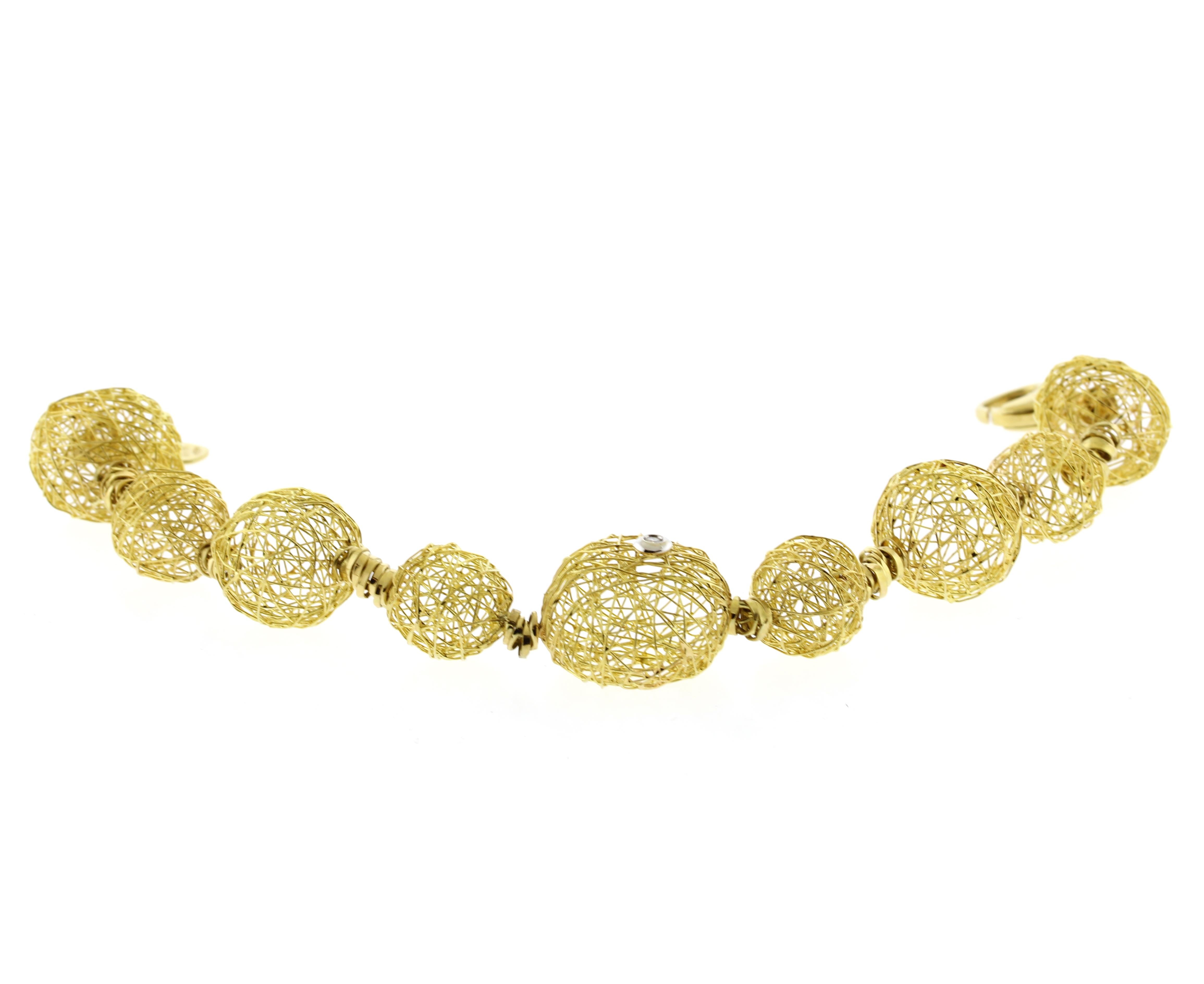 Orlando Orlandini Arianna Armband aus 18 Karat Arianna (Brillantschliff) im Angebot