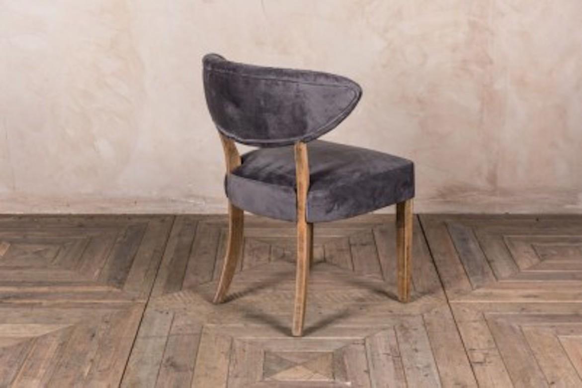 Orleans Velvet Dining Chairs, 20th Century For Sale 10