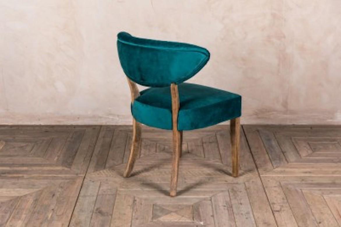 Orleans Velvet Dining Chairs, 20th Century For Sale 15