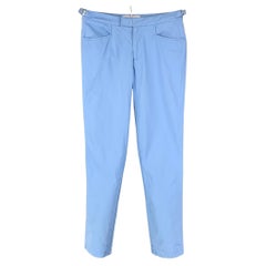 ORLEBAR BROWN x 007 Size 30 Blue Cotton Side Tabs Casual Pants