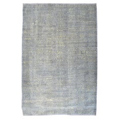 Orley Shabahang "Bucolic" Tapis persan contemporain en laine grise et verte 9' x 12'