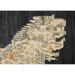 Orley Shabahang "Calling" Contemporary Persian Animal Rug, Wool & Silk