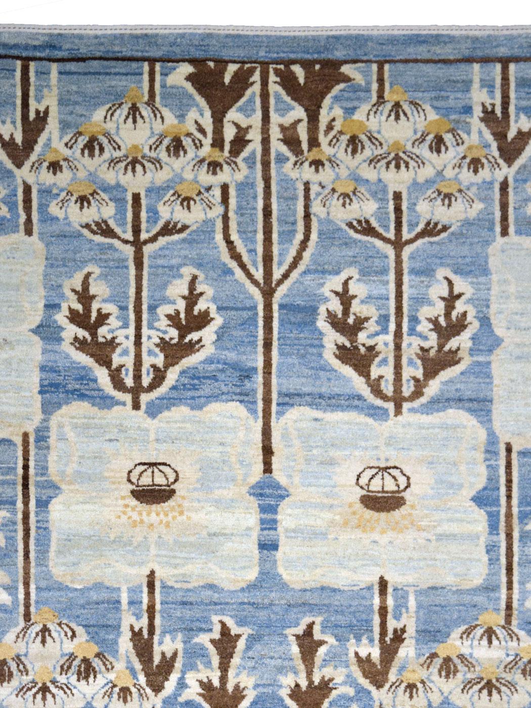Orley Shabahang Arts & Crafts Persischer Wollteppich, 6' x 9' (Arts and Crafts) im Angebot