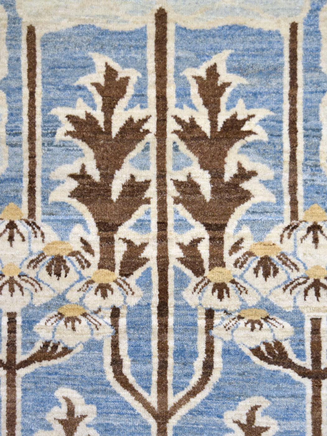 Orley Shabahang Arts & Crafts Persischer Wollteppich, 6' x 9' (Pflanzlich gefärbt) im Angebot