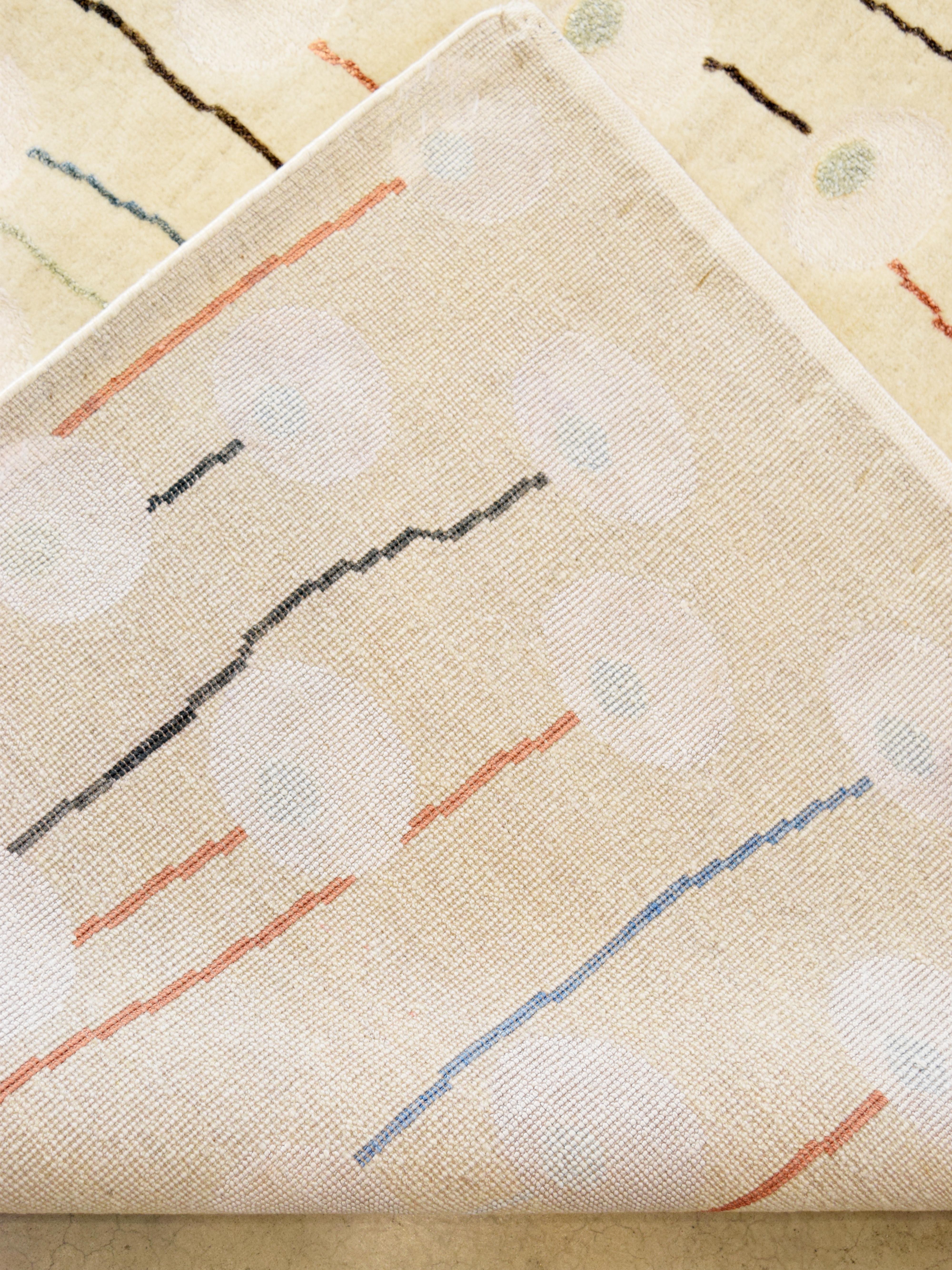 Orley Shabahang „Poppies“ Art Deco Persischer Teppich, Wolle, handgeknüpft, 9' x 12' im Angebot 3