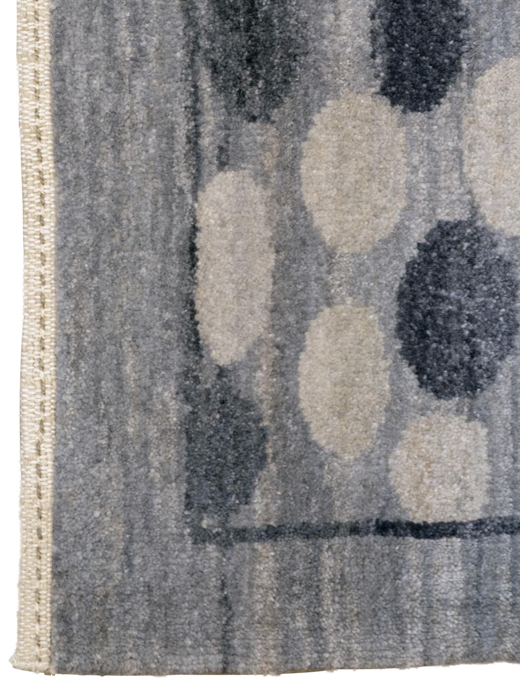 Wool Orley Shabahang Signature “Badu” Gray on Grey Contemporary Persian Carpet For Sale