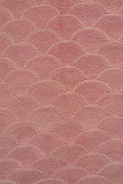 Pink Mid-Century Modern Persian Rug, Wool, Orley Shabahang, 3' x 5'