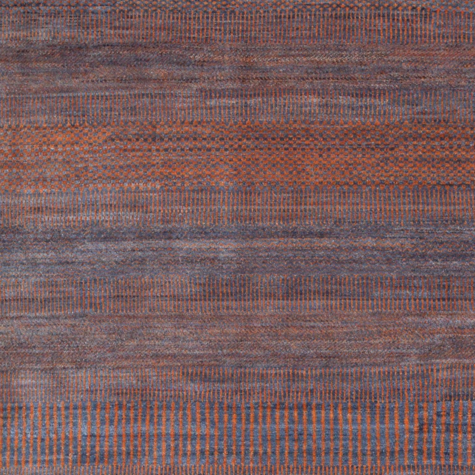 Vegetable Dyed Orley Shabahang Signature “Rain No. 1” Carpet in Pure Wool and Organic Dyes