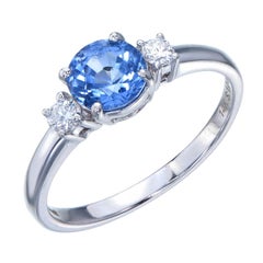 Orloff of Denmark, 1.00 ct Pastel Blue Sapphire Ring set in 14K White Gold