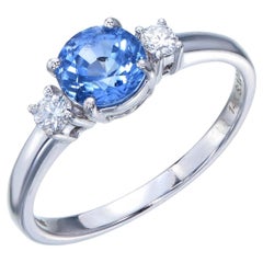Orloff of Denmark, 1.00 ct Pastel Blue Sapphire Ring set in 14K White Gold