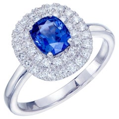Orloff of Denmark, 1.05 ct Blue Color Change Sapphire Ring set in 14K White Gold
