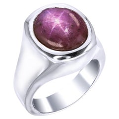 Orloff of Denmark, 15.20 Karat Stern-Rubin-Sterlingsilber-Ring