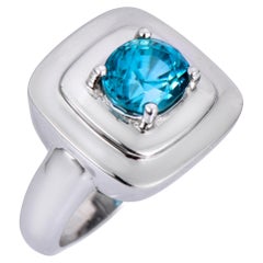 AS Sterling Denmark, Bague en argent 925 avec zircon naturel de 6,62 ct