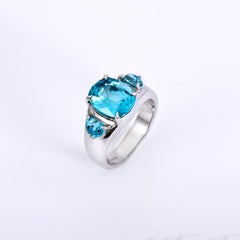 Orloff of Denmark, 7.52 ct Natural Zircon Ring in 925 Sterling Silver