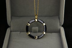 AS Sterling Denmark, Aura Ringlet - Collier en argent sterling et émail noir 18 carats