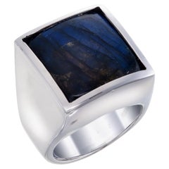 Orloff of Denmark, Charming 17 carat Labradorite Sterling Silver Ring 