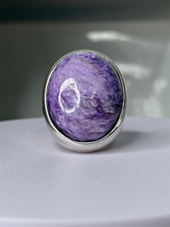 Orloff of Denmark, Charoite Sterling Silver Ring