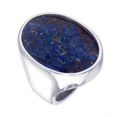 Orloff of Denmark, Extraordinary 41 carat Lapis Lazuli Sterling Silver Ring