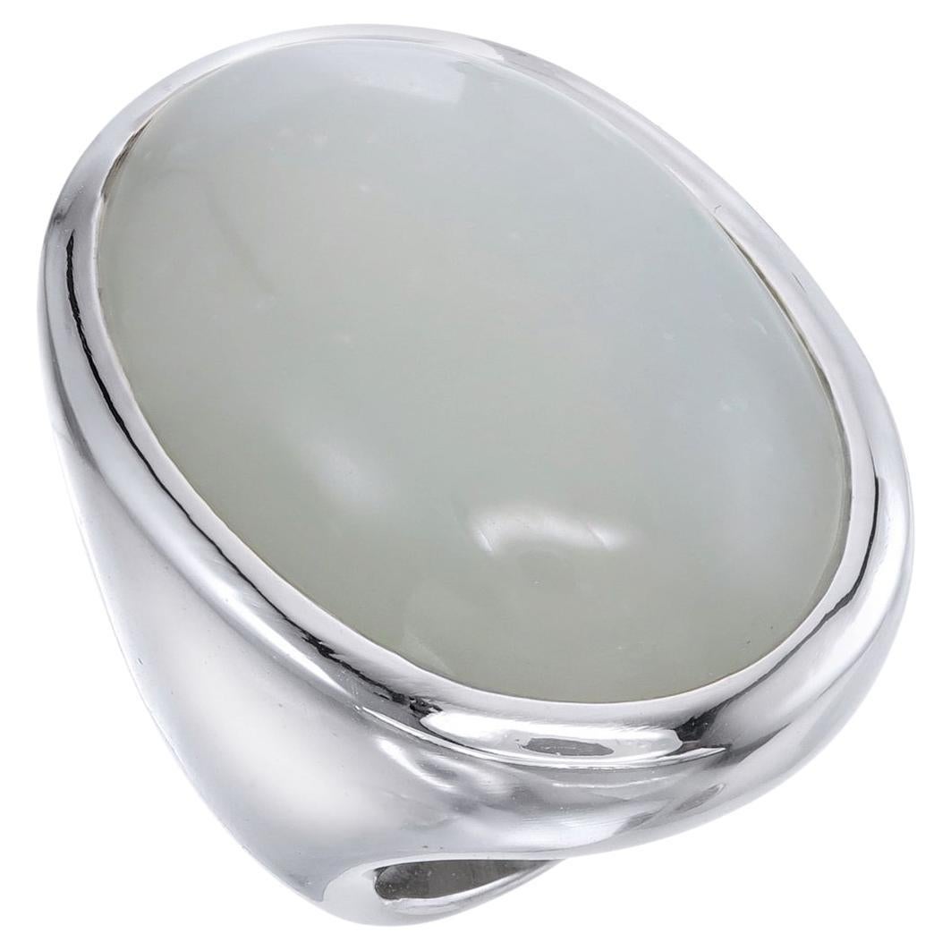 Orloff of Denmark, Extravagant 83 carat Moonstone Sterling Silver Ring 