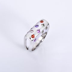Orloff of Denmark, Fancy Sapphire 925 Sterling Silver Ring