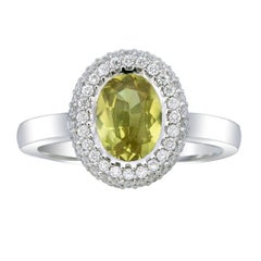 Orloff of Denmark Natural Untreated Yellow Sapphire & Diamond Ring