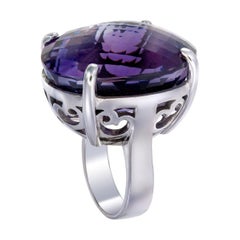Orloff of Denmark, einzigartiger Amethyst-Silberring, handgefertigt